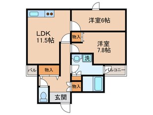 ホップス板宿の物件間取画像